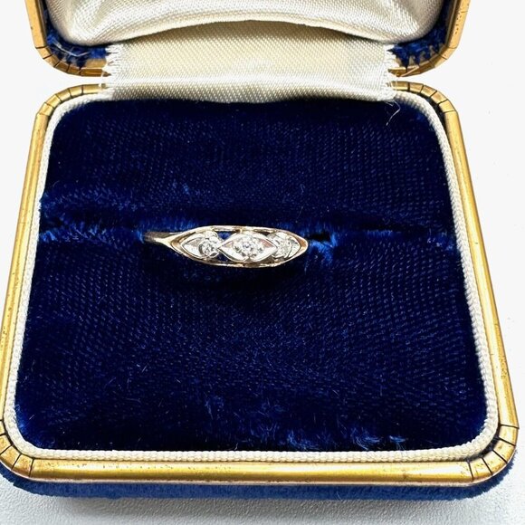 Antique Gold and Silver Women's Ring - Picture 3 of 6